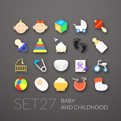 Flat icons set 27