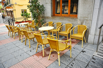Street cafe, terrace