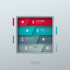 Vector template for web design or dinfographic