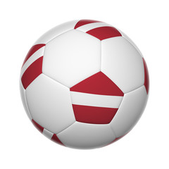 Fototapeta premium Latvian soccer ball
