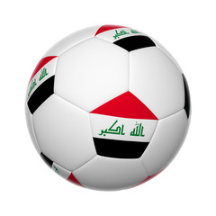 Obraz premium Iraq soccer ball