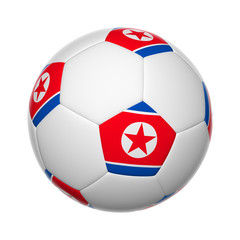 Obraz premium North Korean soccer ball