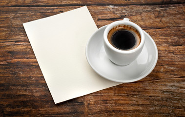 coffee and letter