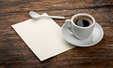 coffee and letter