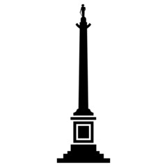 Vector illustration of Nelson Column of London