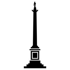 Vector illustration of Nelson Column of London