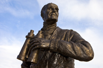 Captain Frederic John Walker Statue at the Pier Head in Liverpoo
