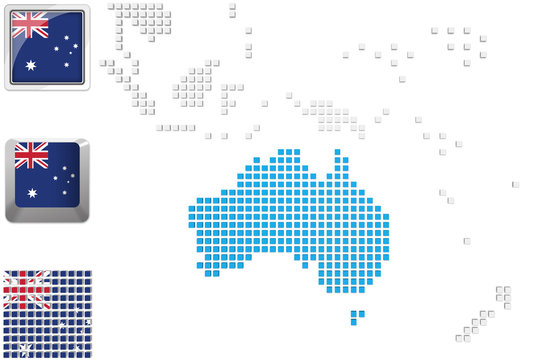 Australia on map of Australia