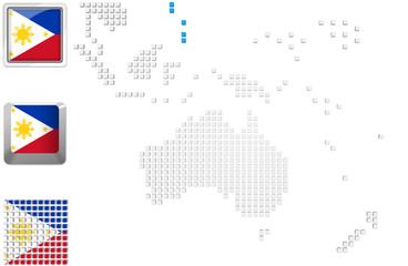 Philippines on map of Australia