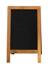 wooden blackboard sandwich Board