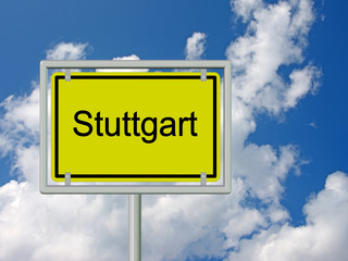 Stuttgart - Ortsschild