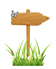 Wooden sign