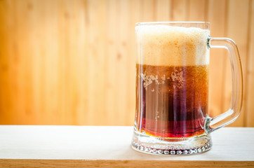 Mug with dark beer