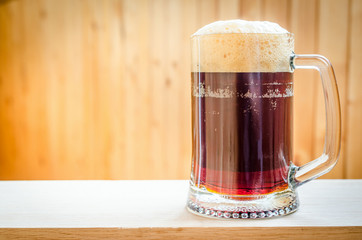 Mug with dark beer