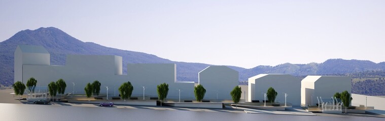 Piazza Progetto Pedane Architettura