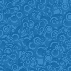 Blue seamless circle pattern background