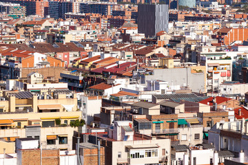 Fototapeta premium Panorama di Barcellona, Spagna