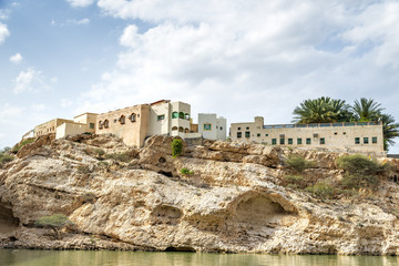 Fototapeta na wymiar Wioski Oman Wadi Shab