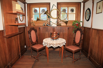 swiss country room interior, Switzerland.