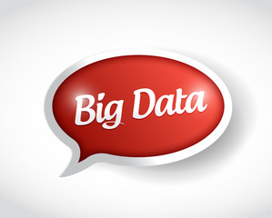 big data message bubble illustration design