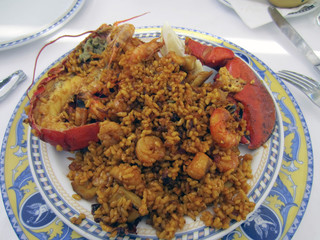 Paella de bogavante