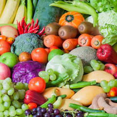 Mixed Tropical Fruits and vegetables