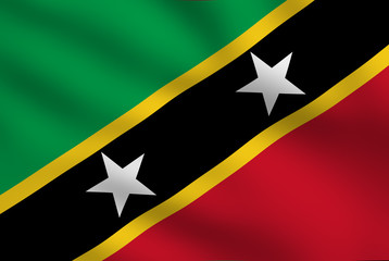 Saint Kitts and Nevis Flag