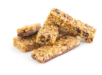 Heap of cereal bars