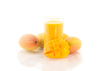 Mango juice and mago fruit