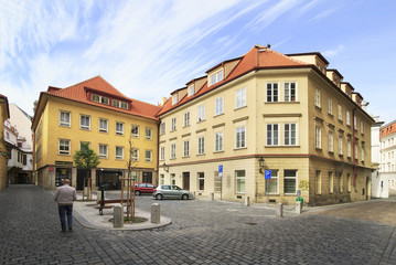 Obraz premium Architecture in the historical centre of Prague.