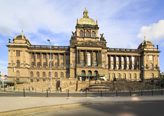 Obraz premium National museum on the Wenceslas Square.