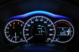 car illuminated dashboard