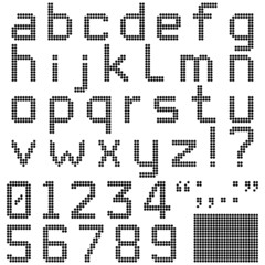 Round Pixel Font