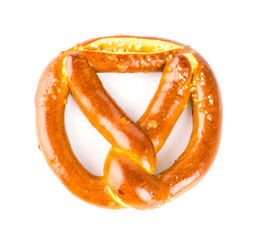 Pretzel isolated white background