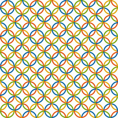 Naklejka premium farbiger Kreise Hintergrund - endlos