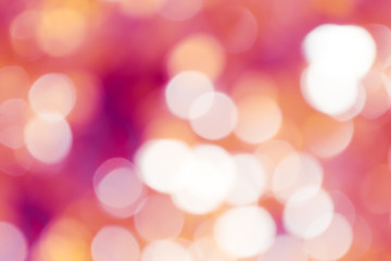Fototapeta premium Pink purple abstract blur bokeh light. Defocused background.