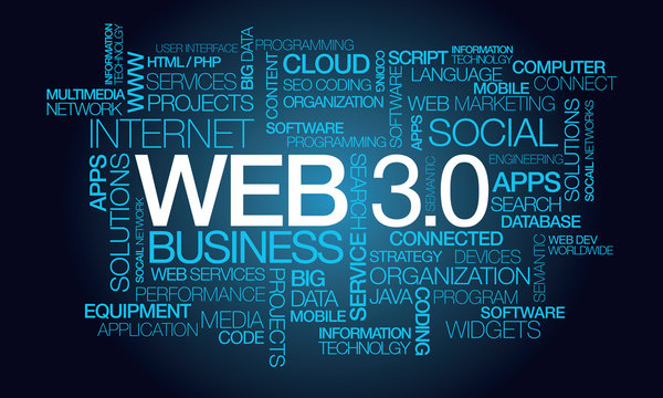 Web 3.0 semantic W3C internet technologies things word tag cloud