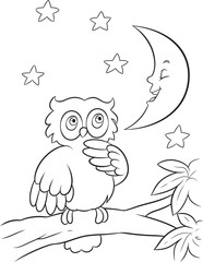 Owl coloring page