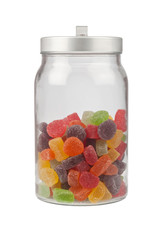 Jar of gummy candy