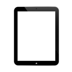 Black Business Tablet With Blank Screen