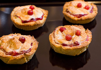 cakes with cranberries