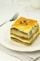 Prekmurian layer cake. National speciality of Slovenia