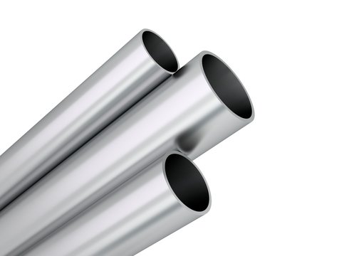 Aluminium Rohre Profile aufsteigend