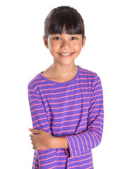 Young Girl In Striped Shirt