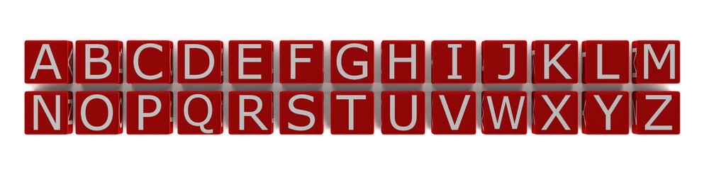 Obraz premium realistic 3d render of letters