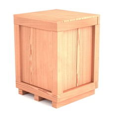 realistic 3d model of crate