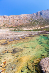 Balos beach. View from Gramvousa Island, Crete