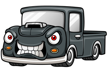 Vector illustration of Cartoon car pickup © sararoom