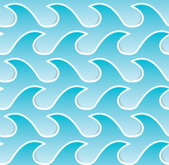 wave abstract seamless pattern