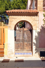 Tür eines Hauses in Sant Elm
